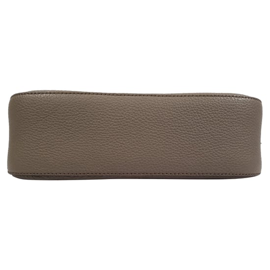 Prada Logo-Gurt Schultertasche aus grauem Leder - Image 5