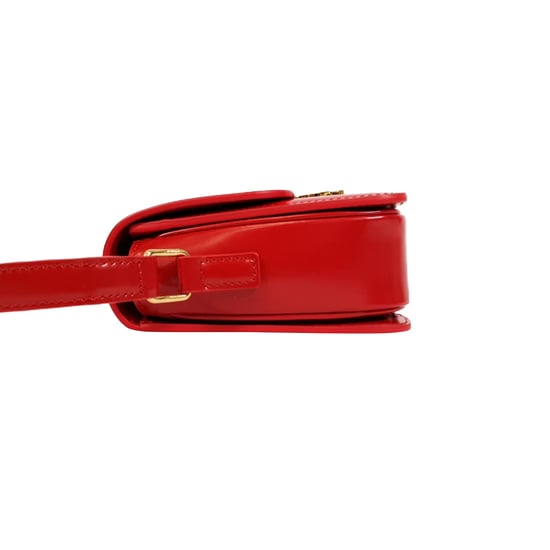 Celine Klassische Triomphe Tasche aus rotem Leder - Image 4