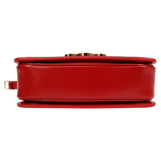 Celine Klassische Triomphe Tasche aus rotem Leder - Image 5