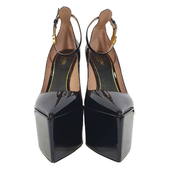 Valentino Garavani Tan-Go 165 Plateau-Pumps aus schwarzem Lackleder - Image 2