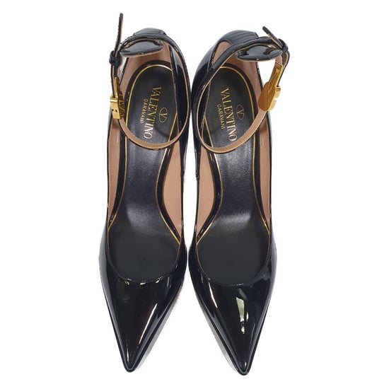 Valentino Garavani Tan-Go 165 Plateau-Pumps aus schwarzem Lackleder - Image 5