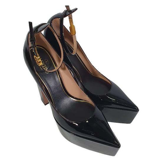 Valentino Garavani Tan-Go 165 Plateau-Pumps aus schwarzem Lackleder - Image 6