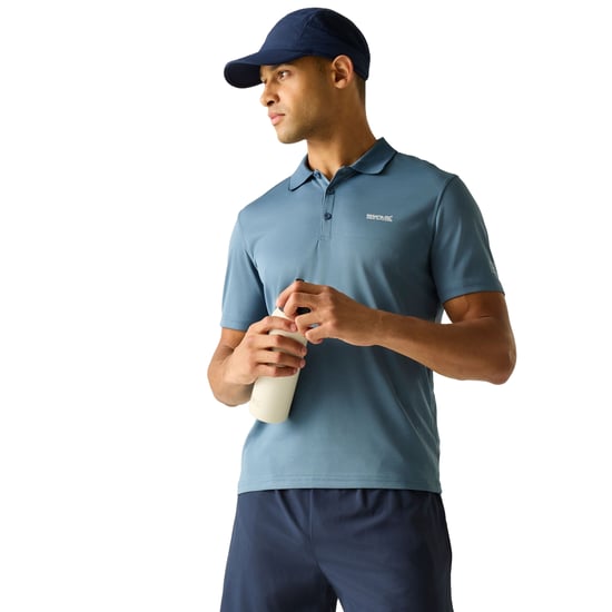 Regatta Herren Sport-Poloshirt Maverick V kurzärmlig (Blassblau) - Image 5
