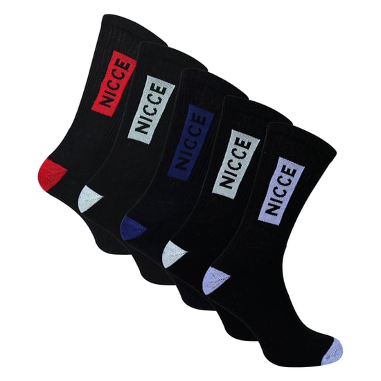 5er Pack Herren Sport Crew Socken aus atmungsaktivem, reichhaltigem Baumwollmaterial mit Polsterung - Image 1