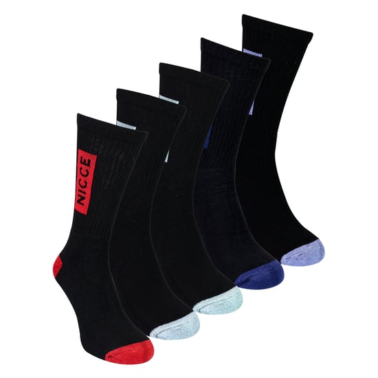 5er Pack Herren Sport Crew Socken aus atmungsaktivem, reichhaltigem Baumwollmaterial mit Polsterung - Image 3