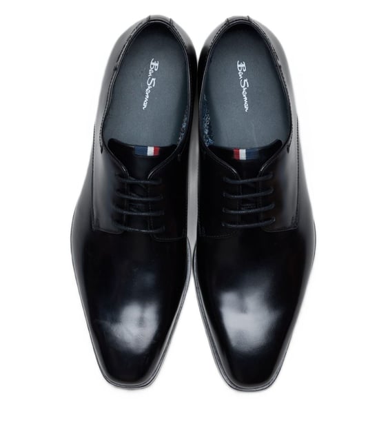 Ben Sherman Kenton Leder Herren Schwarze Schnürschuhe - Image 3