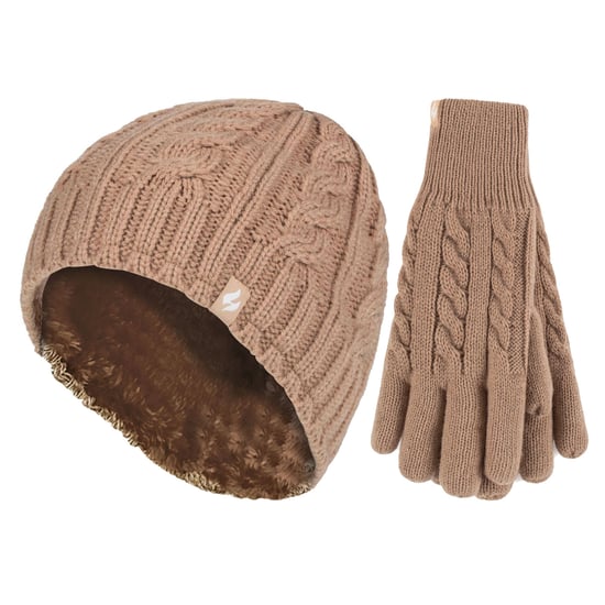 Damen Fleecegefüttertes Thermohut- und Handschuhe-Set für den Winter - Image 1