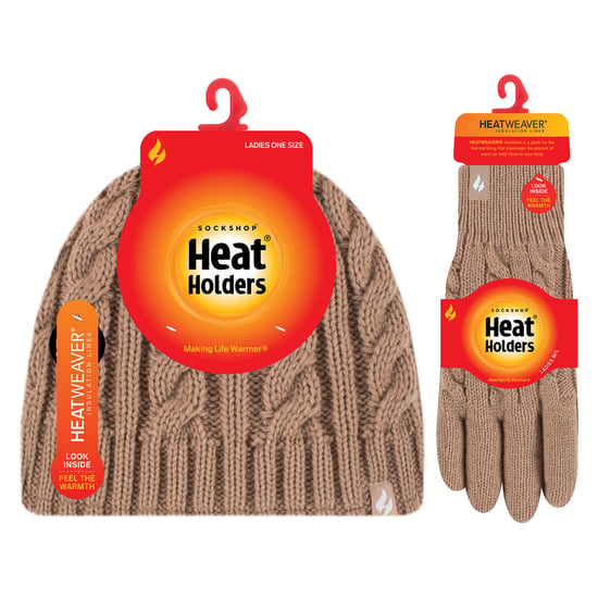 Damen Fleecegefüttertes Thermohut- und Handschuhe-Set für den Winter - Image 2