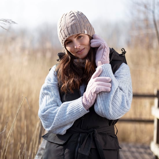 Damen Fleecegefüttertes Thermohut- und Handschuhe-Set für den Winter - Image 4