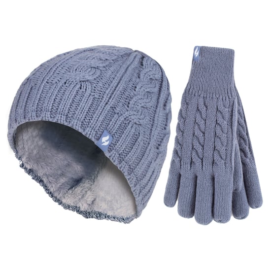 Damen Fleecegefüttertes Thermohut- und Handschuhset für den Winter - Image 1