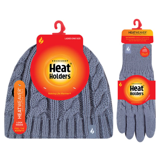 Damen Fleecegefüttertes Thermohut- und Handschuhset für den Winter - Image 2
