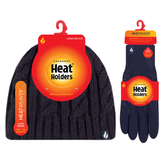 Damen Fleecegefüttertes Thermohut- und Handschuhset für den Winter - Image 2