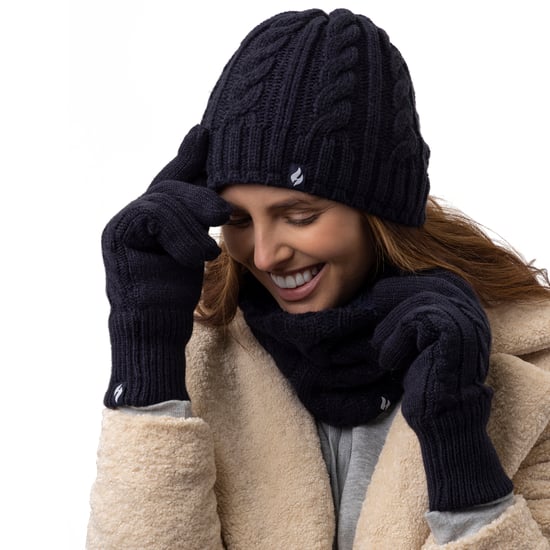 Damen Fleecegefüttertes Thermohut- und Handschuhset für den Winter - Image 3