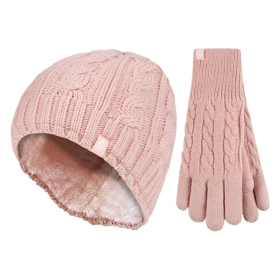 Damen Fleecegefüttertes Thermomützen- und Handschuhset für den Winter - Image 1