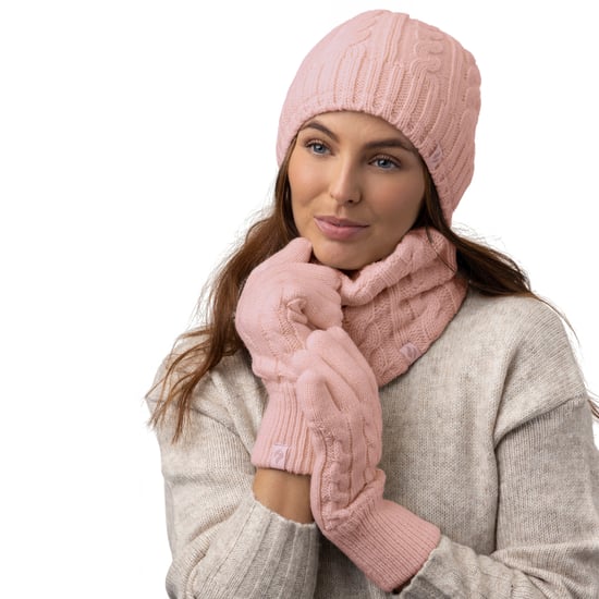 Damen Fleecegefüttertes Thermomützen- und Handschuhset für den Winter - Image 2