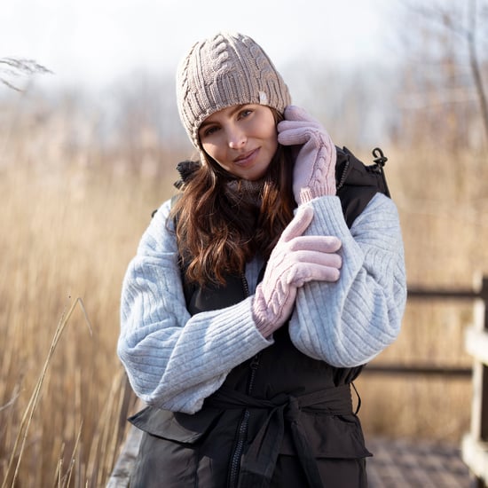 Damen Fleecegefüttertes Thermomützen- und Handschuhset für den Winter - Image 3