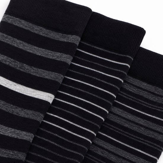 3er-Pack Herren Streifen-Bambus-Anz socks Weiche atmungsaktive Socken - Image 5