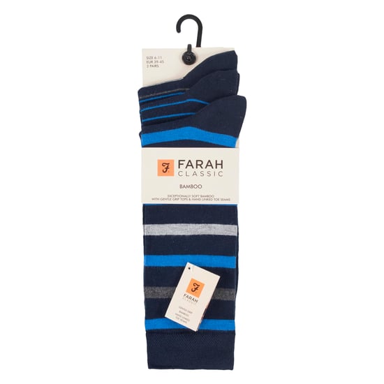 3er Pack Herren Streifen Bambus Anz Socks Weiche atmungsaktive Socken - Image 2