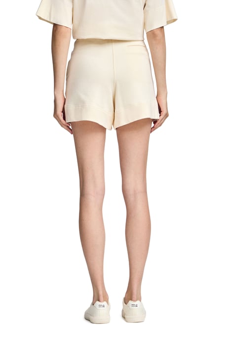 Kurze Hose aus Baumwolle ecru mit gesticktem Logo - Image 4