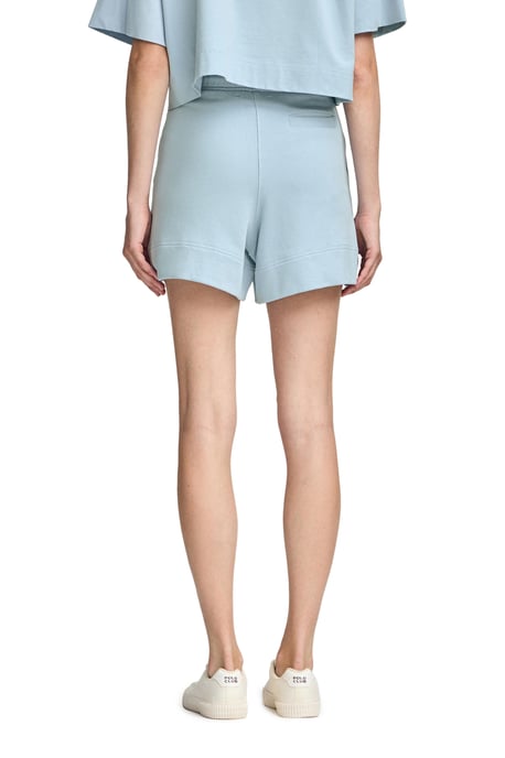 Kurze Hose aus Baumwolle hellblau mit gesticktem Logo - Image 4