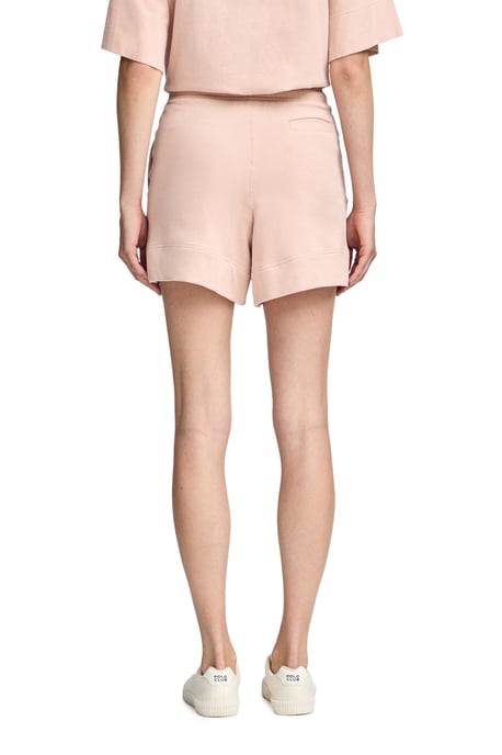 Kurze Hose aus Baumwolle blush pink mit gesticktem Logo - Image 4