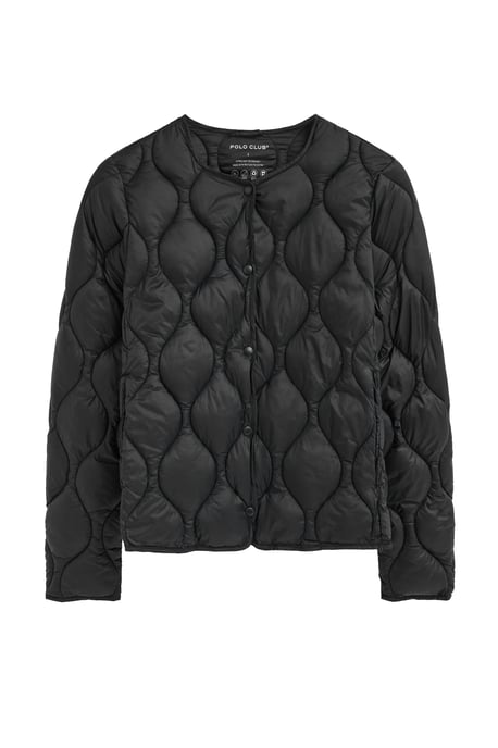 Ultraleichte Jacke Paloma schwarz mit Polo Club Logo - Image 1