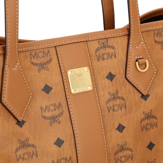 MCM Neuer Liz Shopper Small in Visetos in Beige Monogram Handtasche Damen - Image 5