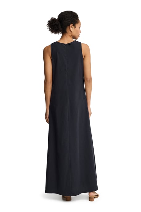 Ärmelloses Cotolino-Kleid marineblau mit Polo Club Logo - Image 4