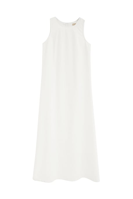 Ärmelloses Cotolino-Kleid weiß mit Polo Club Logo - Image 1