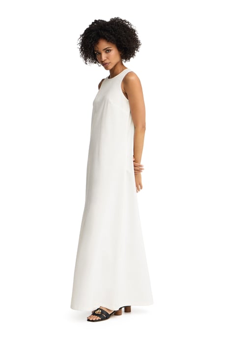 Ärmelloses Cotolino-Kleid weiß mit Polo Club Logo - Image 3