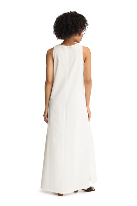 Ärmelloses Cotolino-Kleid weiß mit Polo Club Logo - Image 4