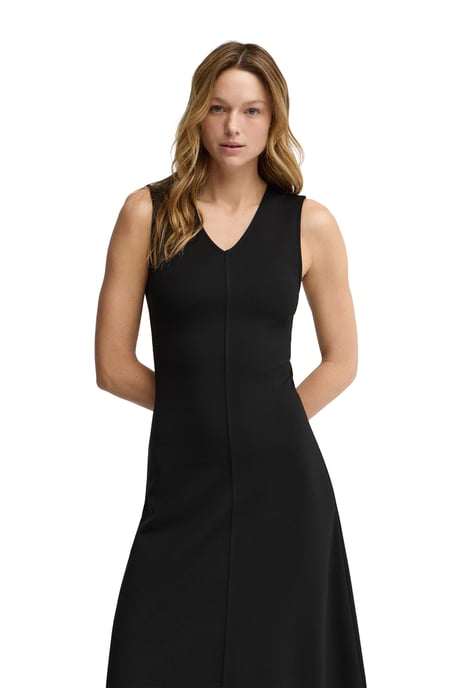 Ärmelloses Kleid marineblau mit V-Ausschnitt und Polo Club Logo - Image 2
