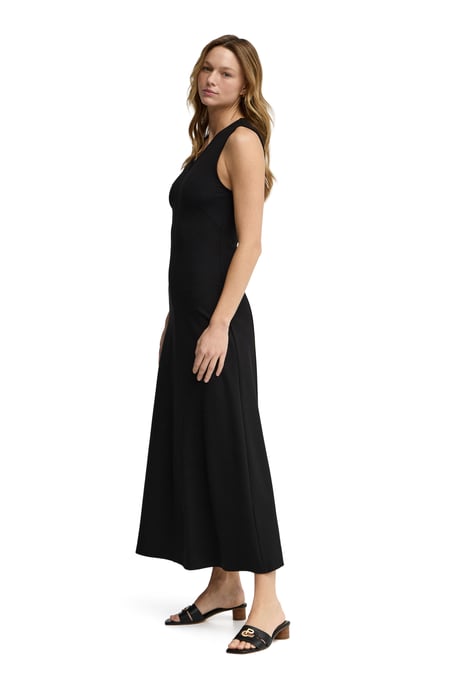 Ärmelloses Kleid marineblau mit V-Ausschnitt und Polo Club Logo - Image 3