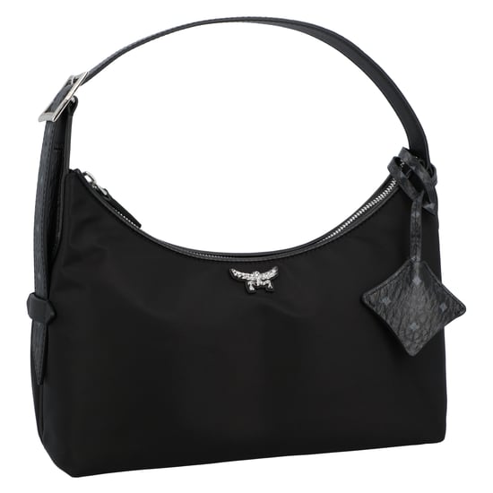 MCM Aren Hobo Bag Small aus recyceltem Nylon und Leder mit Monogramm-Print - Image 2