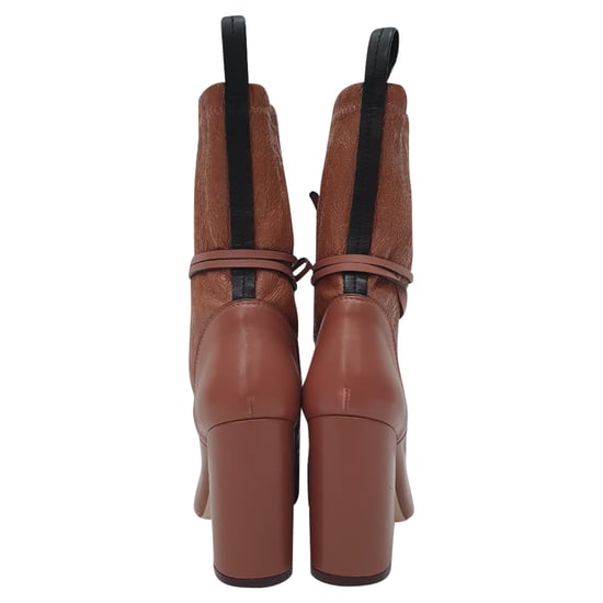 Stuart Weitzman Veruka Schnür-Stiefeletten aus rosa Leder - Image 3