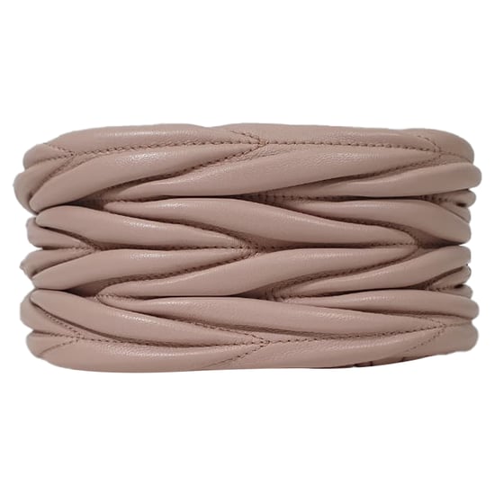 Miu Miu Matelassé Bucket Bag aus rosa Leder - Image 5
