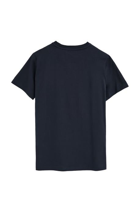 T-Shirt marineblau mit Brusttasche und Rigby Go Logo - Image 2