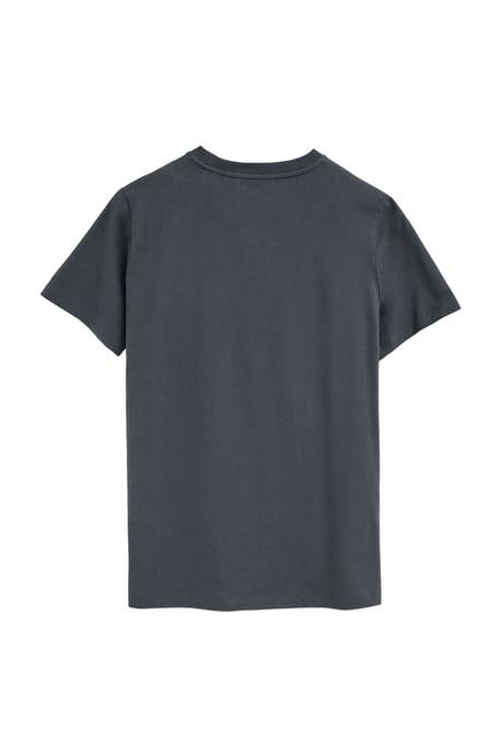 T-Shirt steingrau mit Brusttasche und Rigby Go Logo - Image 2
