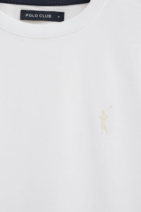 Kurzärmliges T-Shirt weiß mit gummiertem Rigby Go Logo - Image 3