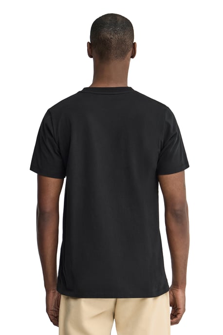 T-Shirt schwarz im Straight Fit mit Polo Club Patch - Image 4