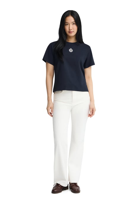 Kurzärmliges T-Shirt marineblau mit maritimer Polo Club Stickerei - Image 3