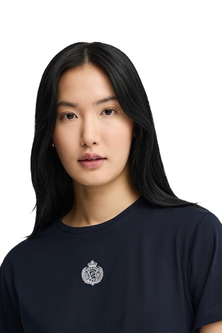 Kurzärmliges T-Shirt marineblau mit maritimer Polo Club Stickerei - Image 4