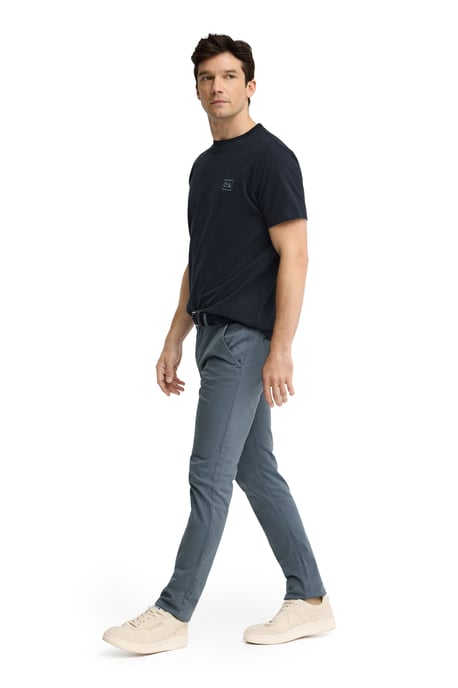 T-Shirt marineblau im Straight Fit mit Polo Club Patch - Image 3