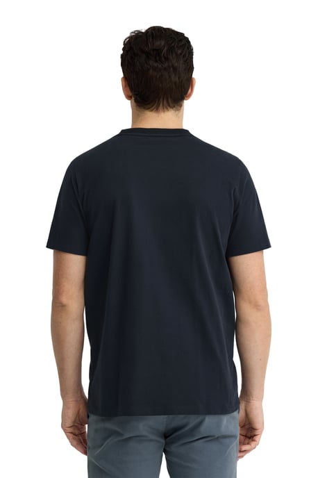 T-Shirt marineblau im Straight Fit mit Polo Club Patch - Image 4