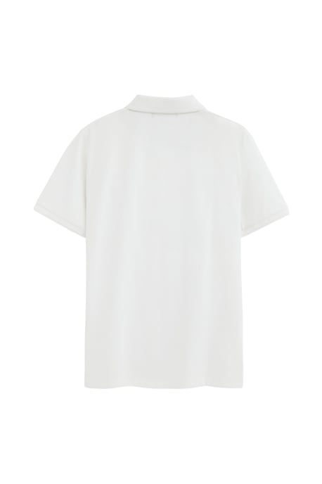 Zweierpack Herren-Poloshirts marineblau und weiß mit kurzen Ärmeln und gesticktem Rigby Go Logo - Image 4