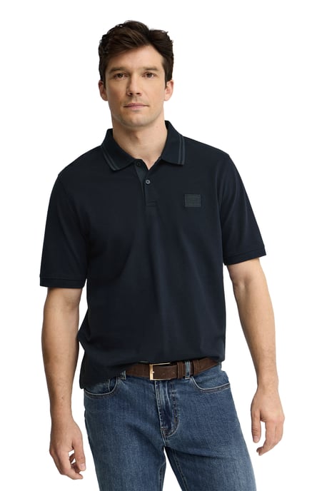 Kurzärmliges Poloshirt marineblau mit Polo Club Patch - Image 2