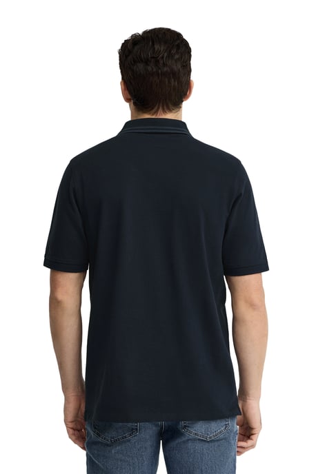 Kurzärmliges Poloshirt marineblau mit Polo Club Patch - Image 4