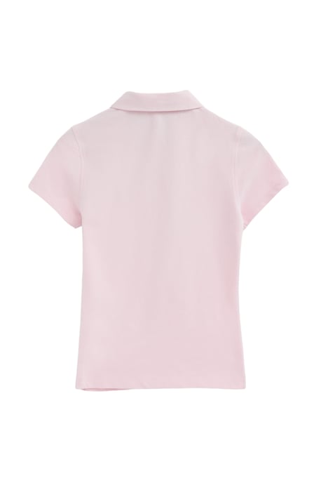 Kurzärmliges Poloshirt rosa mit Rigby Go Stickerei im Slim Fit - Image 2