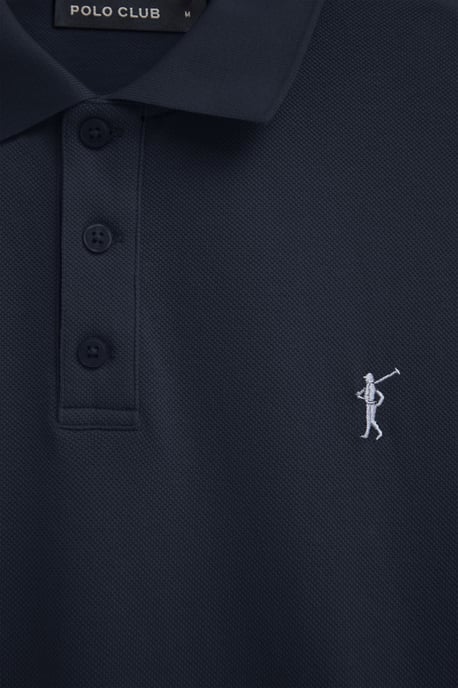 Cotolino-Poloshirt marineblau mit Rigby Go Stickerei - Image 3