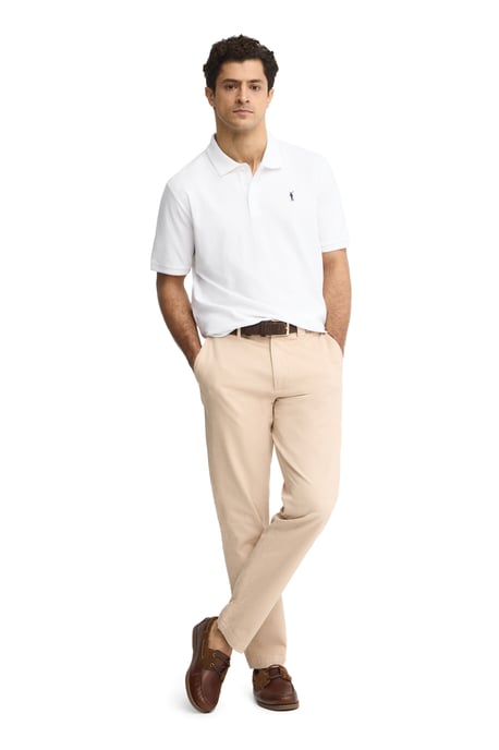 Kurzärmliges Poloshirt weiß mit gesticktem Rigby Go Logo - Image 3